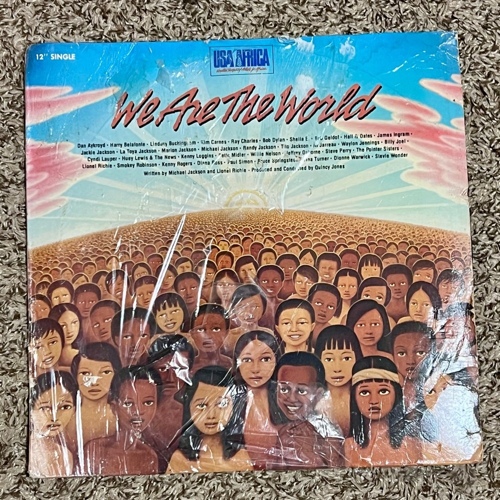 'We Are The World' Vinyl Record USA For Africa